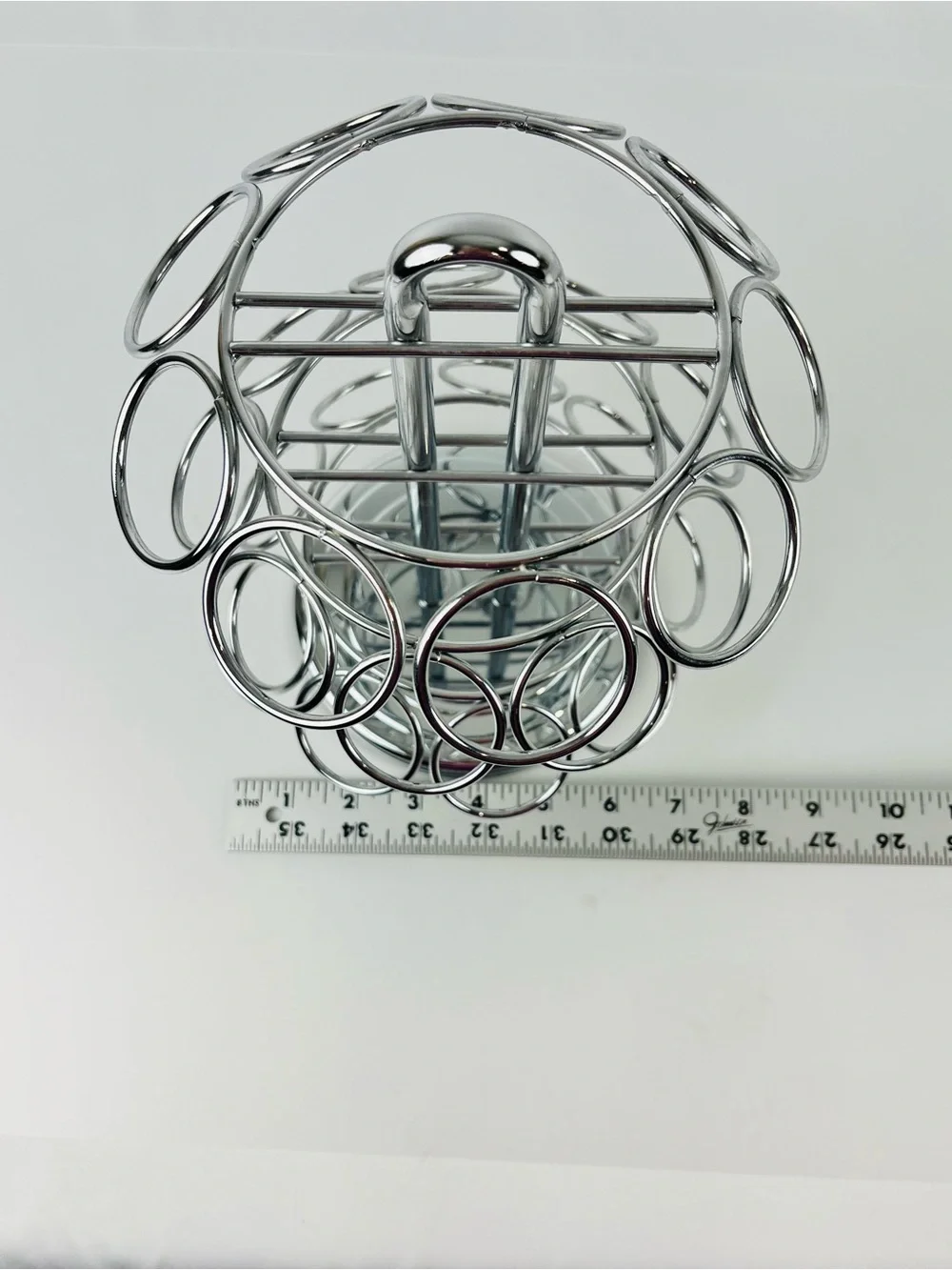 Keurig K-Cup 27-Pod Rotating Carousel Countertop Organizer Coffee Tea Chrome